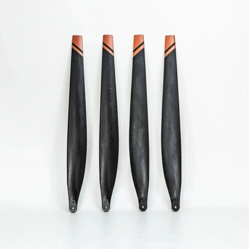 DJI Agras T40/T50 propeller blades, black with orange tips, set of 4