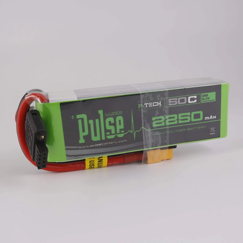 PULSE 2250mAh 50C 11.1V 3S P-Tech LiPo Battery - XT60 Connector Battery