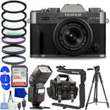 FUJIFILM X-T30 III Mirrorless Camera w/ 13-33mm Lens Charcoal Silver Filter Kit