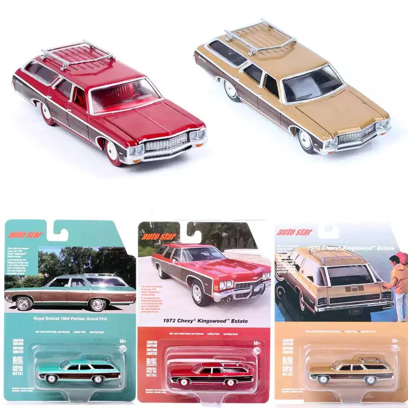 1/64 Auto 1970 Chevrolet Impala Kingswood Estate Wagon Die - Cast Model Car Toy