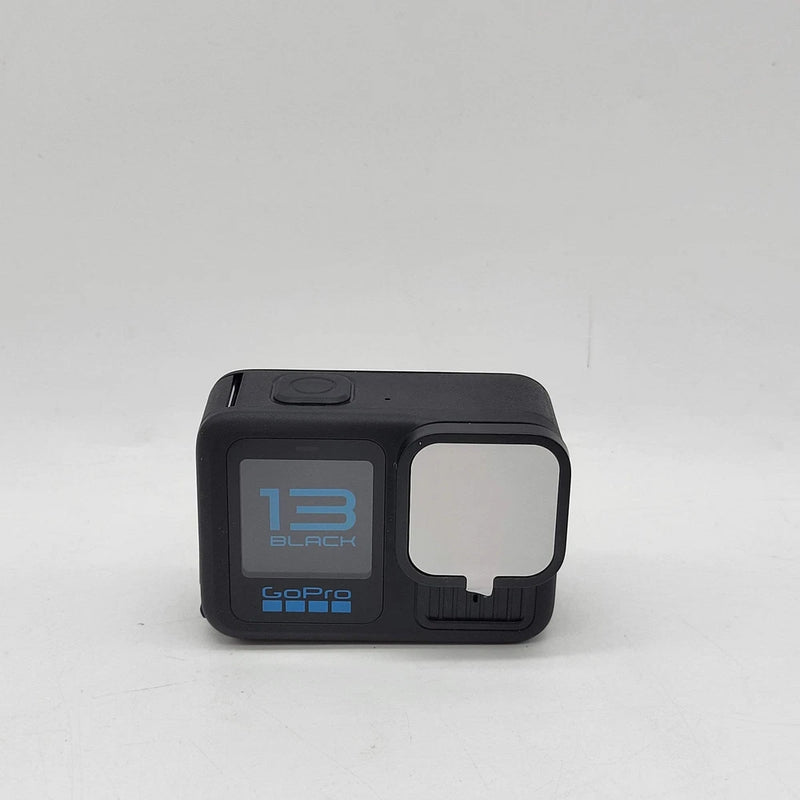 GoPro Hero13 action camera with front display and GoPro logo, black housing