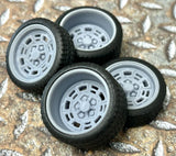 1/24 Scale:  21/20 Inch ¡°DeTomaso Pantera¡± Wheels W/ Wide Rear Street Tires