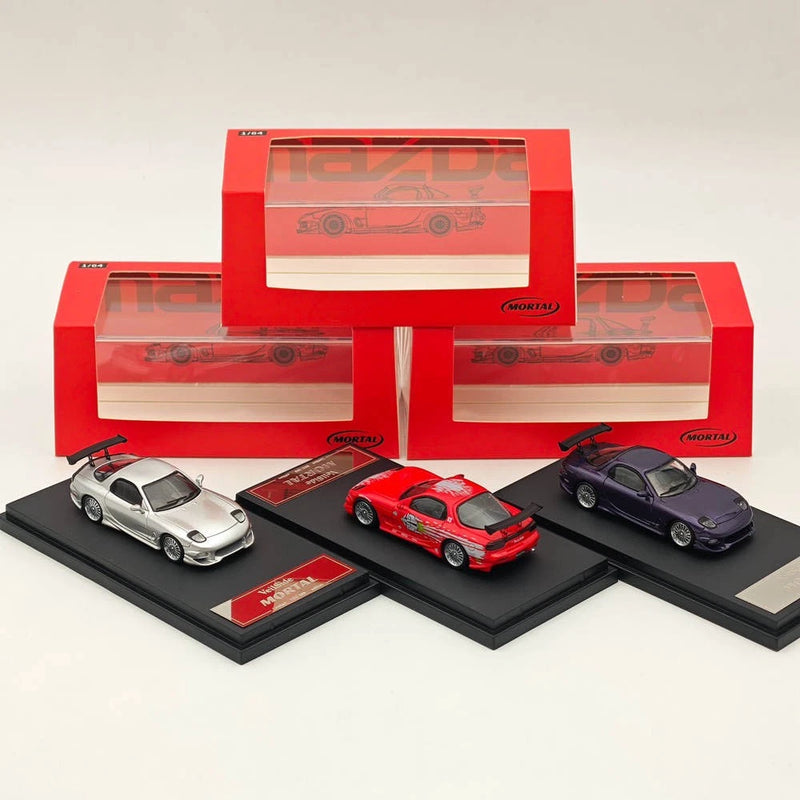 Mortal 1:64 RX7 Veilside Diecast Toys Car Models Collection Hobby Gifts