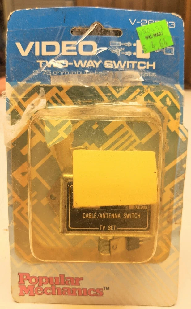 Popular Mechanics Video 2 Way Switch 2-75 ohm inputs to 75 ohm output V-26283