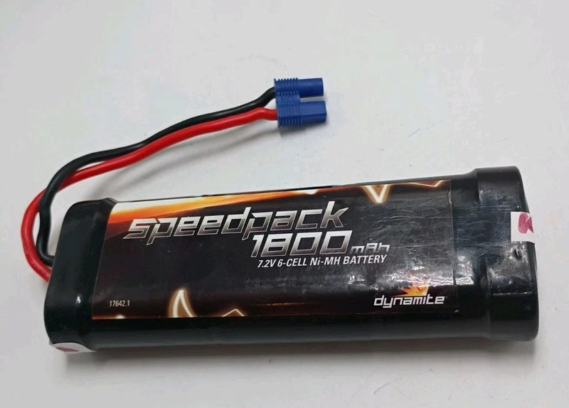 Dynamite Speedpack 1800mAh 7.2V 6-Cell Ni-MH RC Car Battery Pack - Hobby Grade Battery