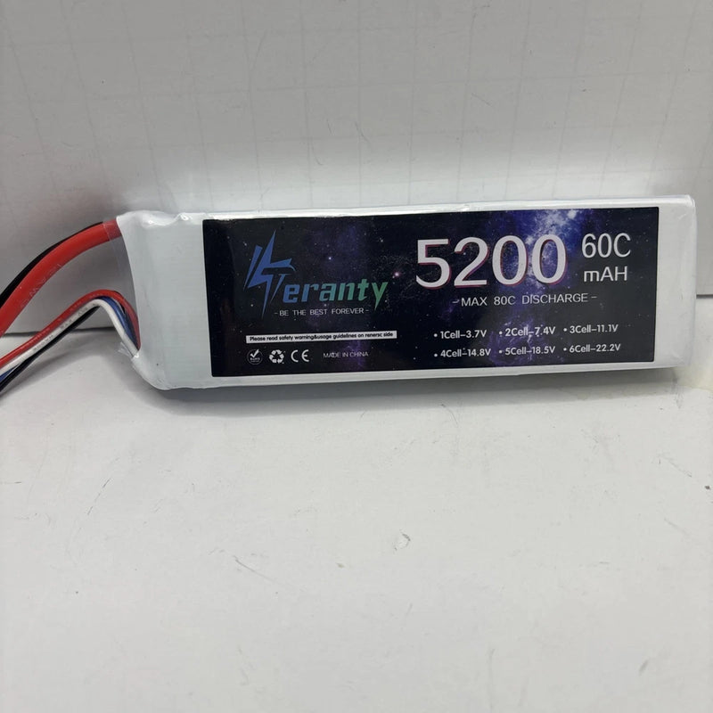 7.4V 5200mAh 60C Lipo Battery T Plug For RC  Drone Helicopter Car Boa Battery