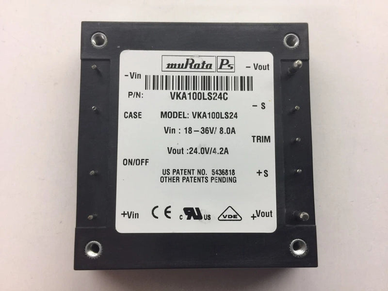 VKA100LS24C Isolated Module DC DC Converter 1 Output 24V 4.2A 18V - 36V Input