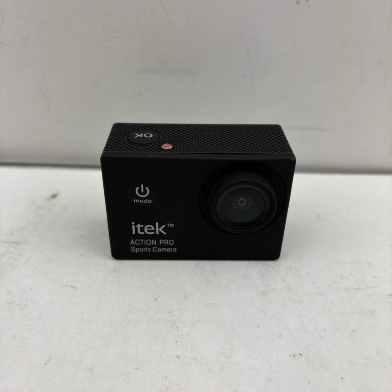 itek Action Pro Sports Camera 1080P Tested Working No Accessories Included
