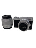 Panasonic Mirrorless DSLR Camera Lumix Dc-gf90w-k Double Lens Kit [black] Used