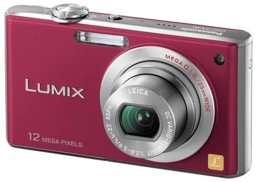 Panasonic LUMIX FX40 Digital Camera Red Compact Used From Japan