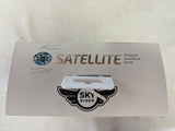 Satellite obstacle avoidance drone box with Sky Rider logo and label
