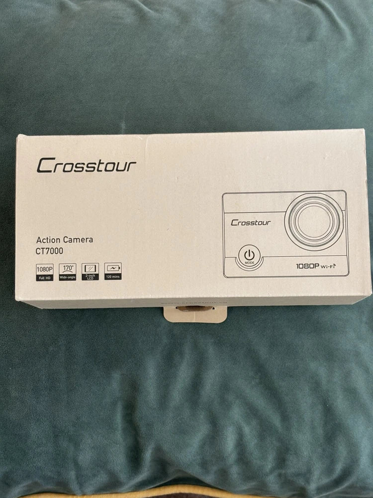 Crosstour Action Camera CT7000 + accessories opened