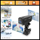 1080p Action Camera with Wi-Fi, Wrist Remote, Water-Resistant, IMX307 Sensor, Sp