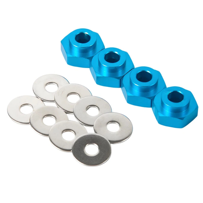 4PCS Aluminum Alloy 12mm Turn to 17mm Wheel Rim Hex Adapter Drive Hub Convert... Converter