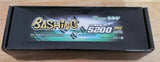 Black RC LiPo battery pack in retail box with BASHING 5200mAh label