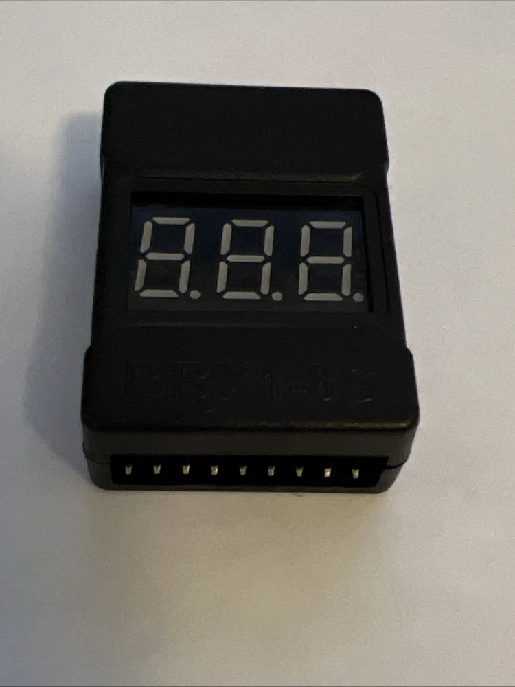 New 1-8S Lipo Battery Checker. Low Voltage Alarm (BBX1-8S) Battery