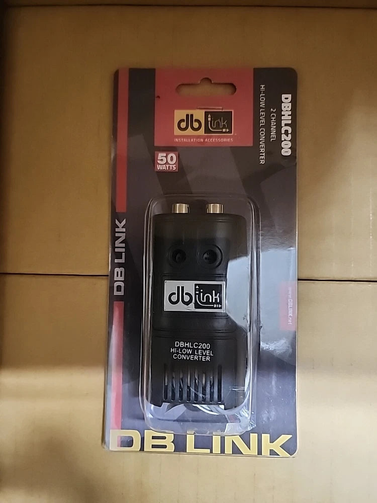 DB Link DbhLC300 RCA hi-lo converter with input/output level control, in retail package