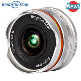 Brightin Star 10mm F5.6 Fisheye Portrait Lens for Sony Fujifilm Canon Nikon M43