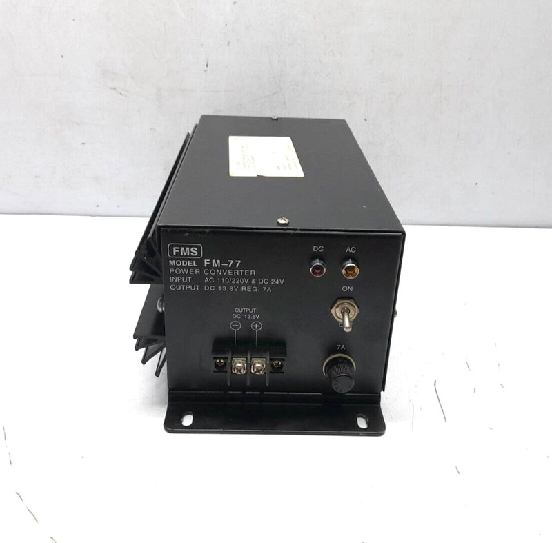 FMS FM-77 Power Converter Furuno 00004071700 Input AC 110/220V & DC 24V