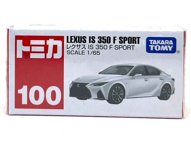 Silver die-cast Lexus IS 350 F Sport scale 1/65 model car in box, No.100