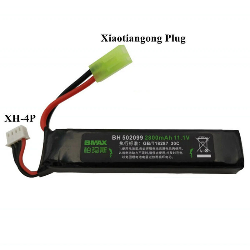 1¡Á 2800mAh 11.1V 30C Lipo Battery Mini Tamiya Plug for RC Electric Water Gun Toy Battery