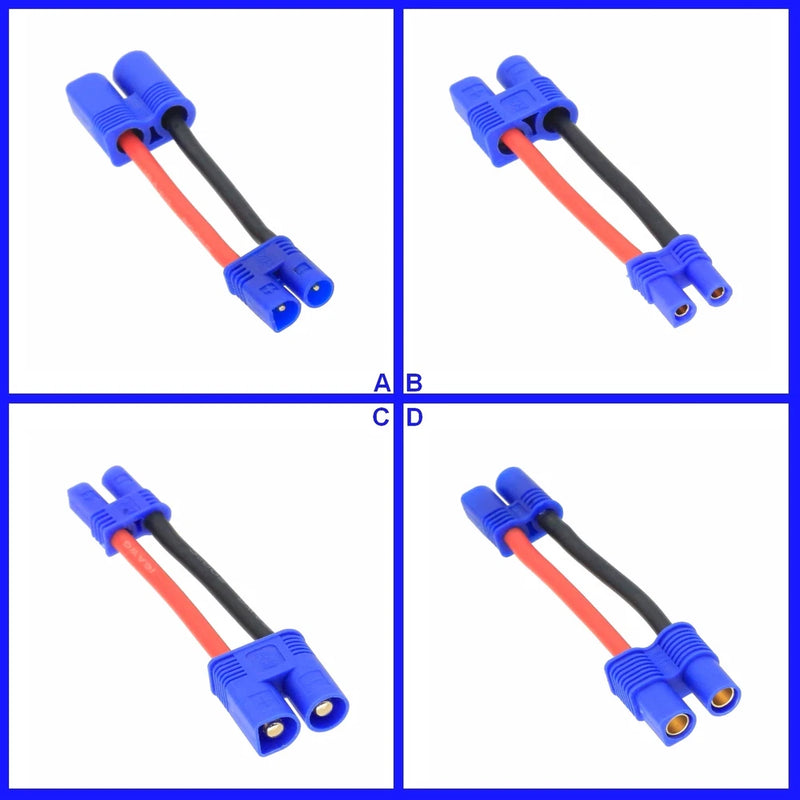 EC2 to EC3 16AWG 2inchs Cable Adapter For RC LiPo NiMH Battery FPV UAV Truck