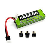 HRP Rage R/C 5200Mah 2S 7.4V 35C Hard Case Lipo Battery W/Uni Connector