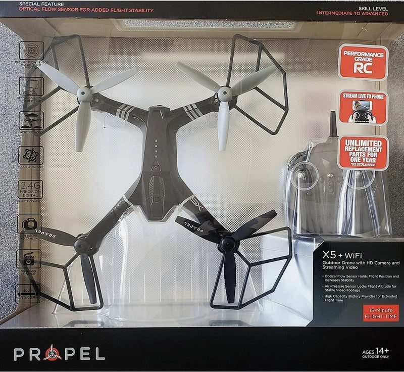 Propel X5 +WiFi: Outdoor Drone with HD Camera and Streaming Video Propeller