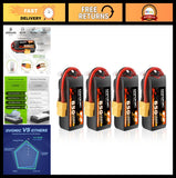 High-Performance 4S 650mAh 14.8V Lipo Battery 130C XT60 for RC Cars, Drones, Boa Battery