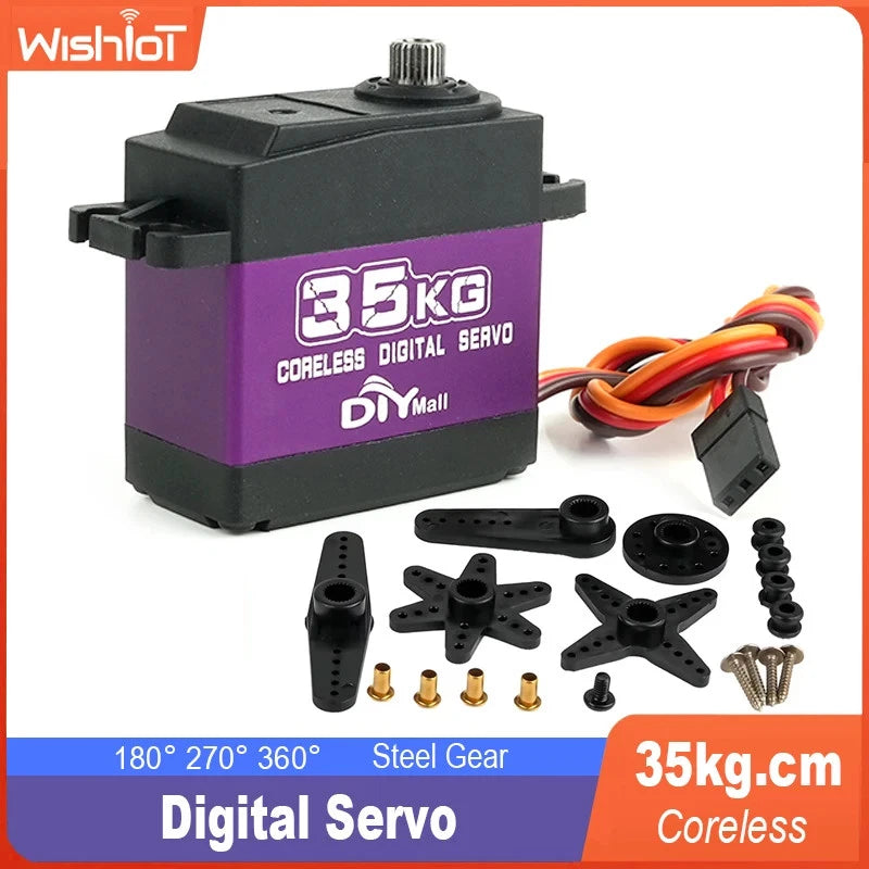 35kg.cm Coreless Digital Servo Motor Metal Gear Standard For Helicopter Rc Cars