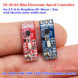 Electronic speed controller PCB module with red and blue circuit boards, 3-pin header