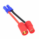 EC2 Female to HXT 6mm Male-/Female+ cable 16AWG 5CM wire For RC Battery FPV