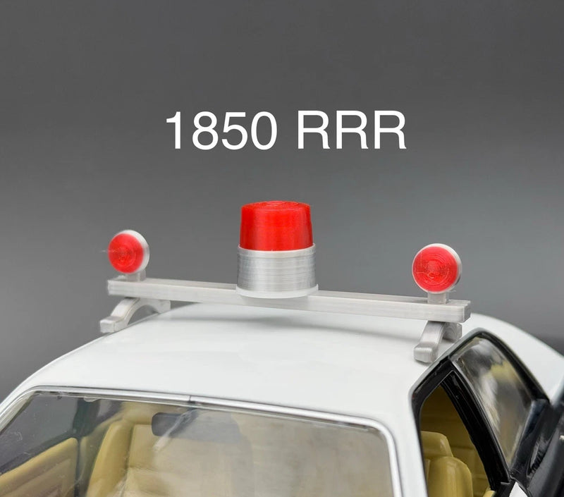 1/18 Scale Model Visibar CJ 184 284 Red Beacon Lollipop Police Light 1850RRR