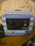 Ultra HD 4K Action Camera 16MP WiFi Water Resistant 98Ft  New In Box
