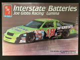 AMT ERTL 1:25 model kit box with green NASCAR Chevy Lumina #18 racing car art