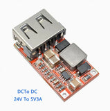 USB Solar Voltage Regulator And Step-down Power Module DCTo DC Car 24V To 5V3A