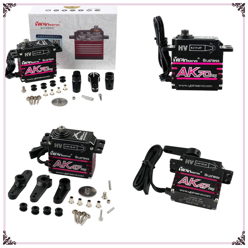 AK70/AK47 Brushless Digital Servo 47/70KG 7.4V IP68 Waterproof Motor For Rc Car