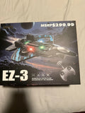 Drone plane toy box with EZ-3 fighter aircraft graphic and controller