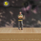 1/18 1/24 1/43 1/64 1/87 Miniature T-Shirt Old Man Scene Figure Doll For Car Toy