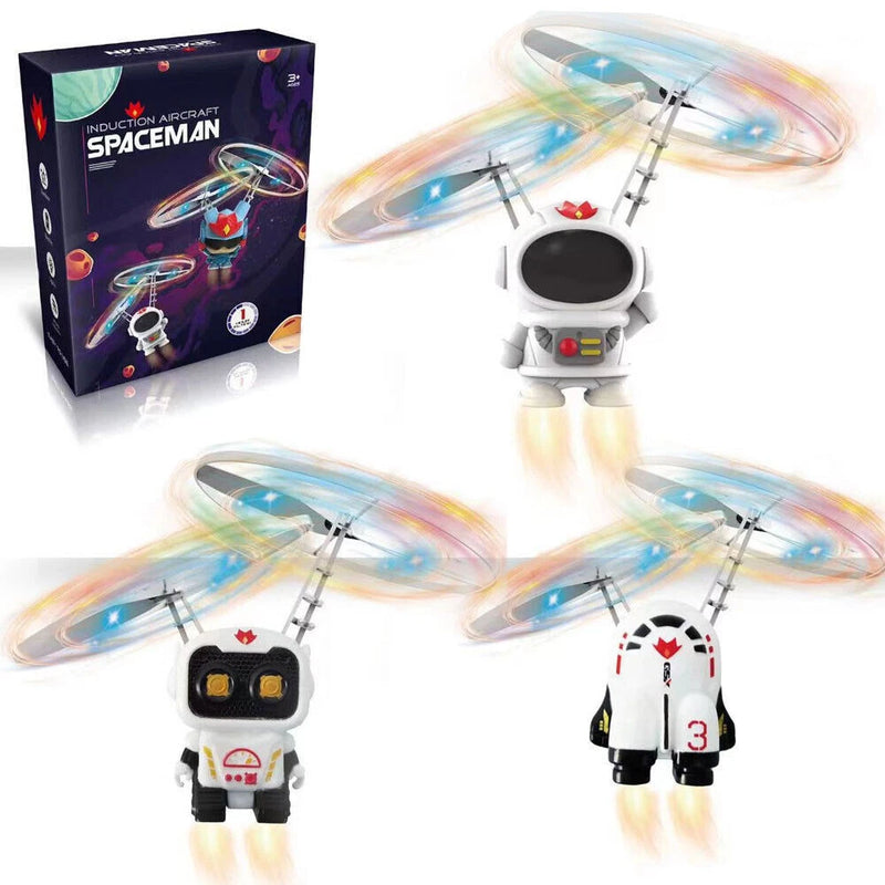 Hand Operated Mini Drone for Kids Robot Helicopter Flying Toy Motion Sensor Gift
