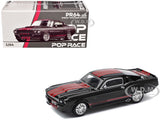 SHELBY MUSTANG GT500 DARK CHROME 1/64 DIECAST MODEL CAR BY POP RACE PR640218