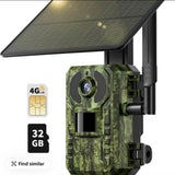 [FallFreshness] 4G LTE Solar Game Camera - 2KLive Video, No Power Cord Required