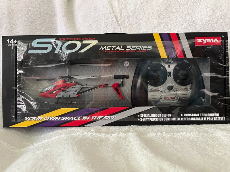Syma S107 Metal Series 3 Channel Infrared RC GYRO Mini Helicopter - NIB