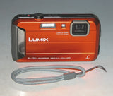 Reconditioned - Panasonic Lumix DMC-FT30 16.1 MP Digital Camera - Orange #1977