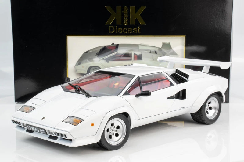 KK Scale 1:12 Lamborghini Countach LP 5000S QV White 1985 - Diecast Model