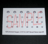 UNIVERSAL-STYLE WHITE-BACKGROUND GAUGE SET for 1/25 scale MODEL kits¡ªPLEASE READ