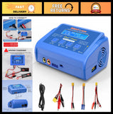80W 6A Smart Digital LiPo Battery Charger for RC Cars, 1S-6S, Fast Balance & Dis Battery