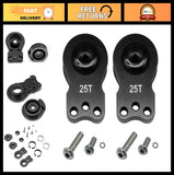 2Packs Adjustable Aluminum 25T Servo Saver Horn for 1/8 1/10 RC Cars & Crawlers
