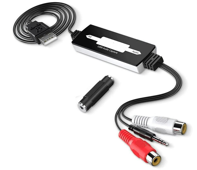 USB Analog To Digital Audio Converter Recorder Support MP3 WMA WAV OGG Format