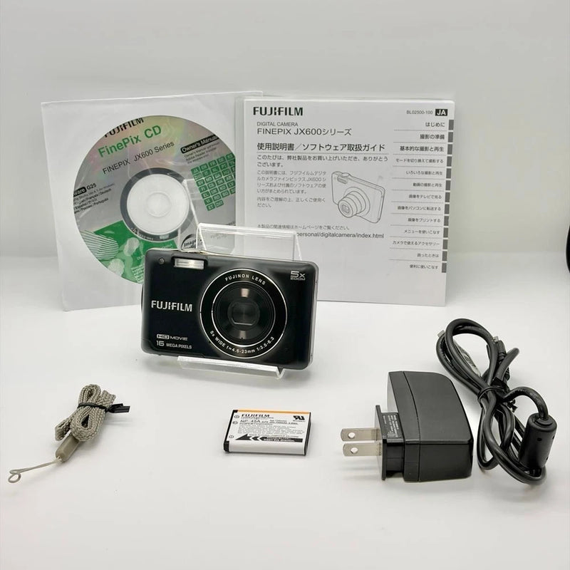 Fujifilm FinePix JX680 Digital Camera Black Compact 12MP Small From Japan